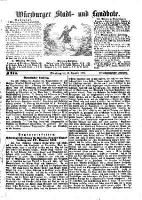 Würzburger Stadt- und Landbote Dienstag 13. Dezember 1870