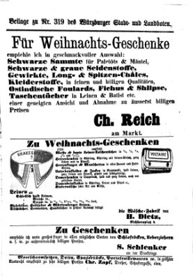 Würzburger Stadt- und Landbote Mittwoch 14. Dezember 1870