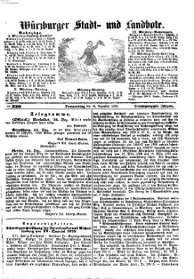 Würzburger Stadt- und Landbote Donnerstag 15. Dezember 1870