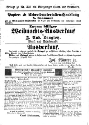 Würzburger Stadt- und Landbote Dienstag 20. Dezember 1870