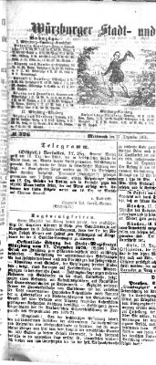 Würzburger Stadt- und Landbote Mittwoch 21. Dezember 1870