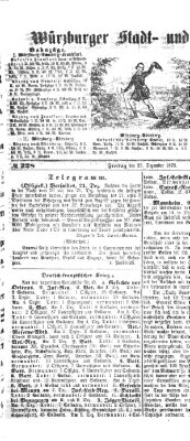 Würzburger Stadt- und Landbote Freitag 23. Dezember 1870