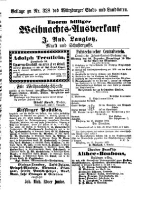 Würzburger Stadt- und Landbote Freitag 23. Dezember 1870