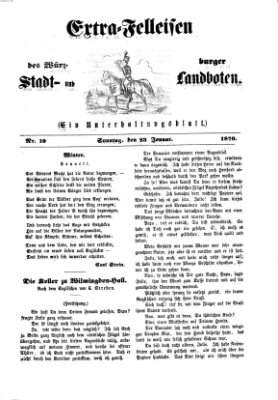 Extra-Felleisen (Würzburger Stadt- und Landbote) Sonntag 23. Januar 1870