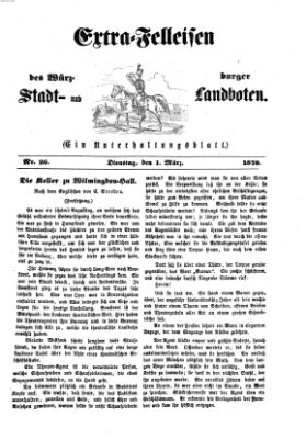 Extra-Felleisen (Würzburger Stadt- und Landbote) Dienstag 1. März 1870