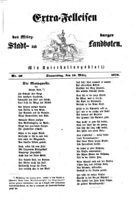 Extra-Felleisen (Würzburger Stadt- und Landbote) Donnerstag 10. März 1870