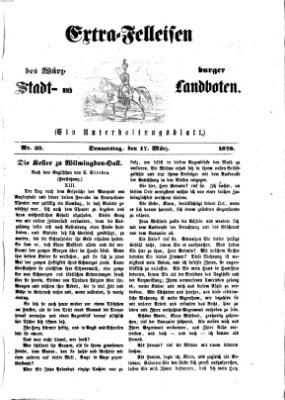 Extra-Felleisen (Würzburger Stadt- und Landbote) Donnerstag 17. März 1870