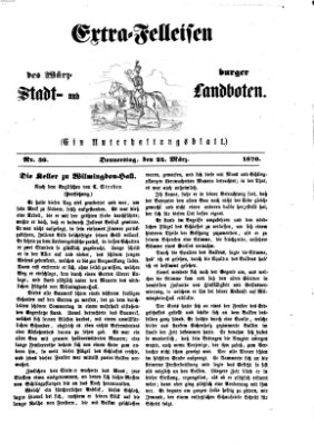 Extra-Felleisen (Würzburger Stadt- und Landbote) Donnerstag 24. März 1870