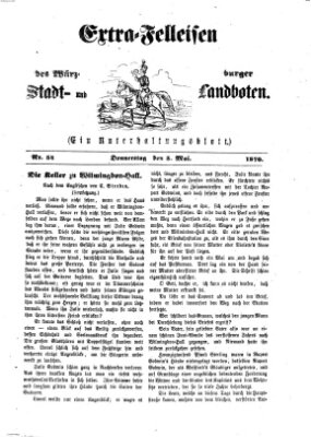 Extra-Felleisen (Würzburger Stadt- und Landbote) Donnerstag 5. Mai 1870