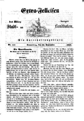 Extra-Felleisen (Würzburger Stadt- und Landbote) Freitag 23. September 1870