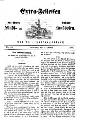 Extra-Felleisen (Würzburger Stadt- und Landbote) Donnerstag 13. Oktober 1870