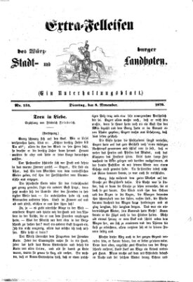 Extra-Felleisen (Würzburger Stadt- und Landbote) Dienstag 8. November 1870