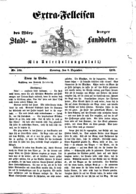 Extra-Felleisen (Würzburger Stadt- und Landbote) Sonntag 4. Dezember 1870