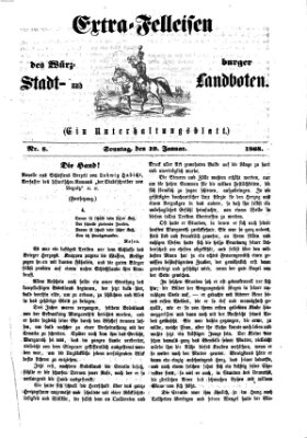 Extra-Felleisen (Würzburger Stadt- und Landbote) Sonntag 19. Januar 1868