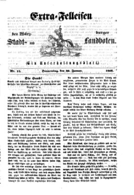 Extra-Felleisen (Würzburger Stadt- und Landbote) Donnerstag 30. Januar 1868