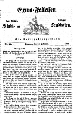 Extra-Felleisen (Würzburger Stadt- und Landbote) Sonntag 16. Februar 1868