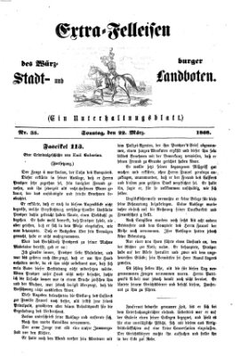 Extra-Felleisen (Würzburger Stadt- und Landbote) Sonntag 22. März 1868