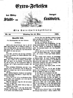 Extra-Felleisen (Würzburger Stadt- und Landbote) Dienstag 19. Mai 1868