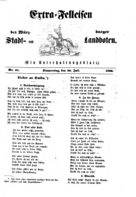 Extra-Felleisen (Würzburger Stadt- und Landbote) Donnerstag 30. Juli 1868