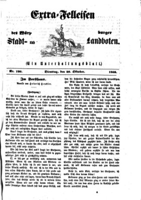 Extra-Felleisen (Würzburger Stadt- und Landbote) Dienstag 20. Oktober 1868