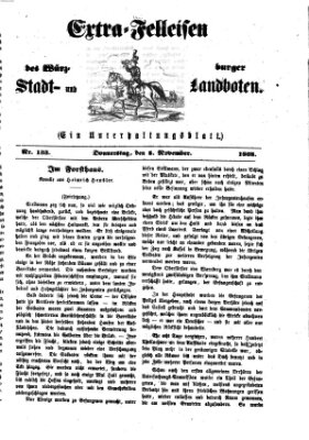 Extra-Felleisen (Würzburger Stadt- und Landbote) Donnerstag 5. November 1868