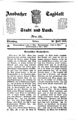 Ansbacher Tagblatt für Stadt und Land Dienstag 30. Juli 1844