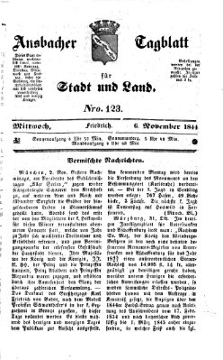 Ansbacher Tagblatt für Stadt und Land Mittwoch 6. November 1844