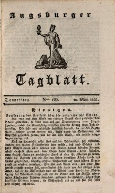 Augsburger Tagblatt Donnerstag 10. März 1831