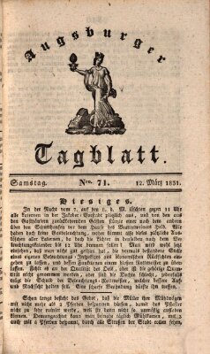 Augsburger Tagblatt Samstag 12. März 1831