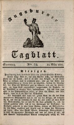 Augsburger Tagblatt Sonntag 13. März 1831