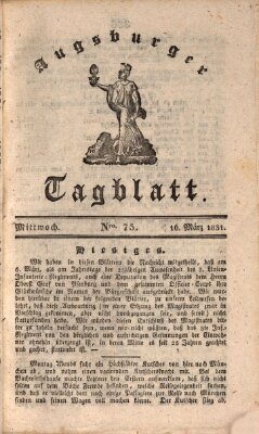 Augsburger Tagblatt Mittwoch 16. März 1831