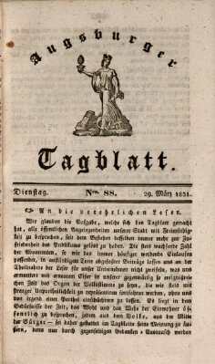 Augsburger Tagblatt Dienstag 29. März 1831