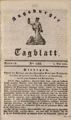 Augsburger Tagblatt Mittwoch 4. Mai 1831