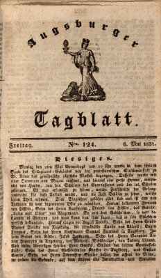 Augsburger Tagblatt Freitag 6. Mai 1831