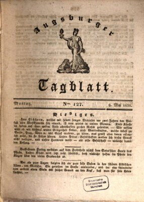 Augsburger Tagblatt Montag 9. Mai 1831