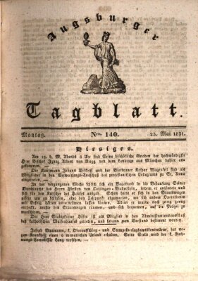 Augsburger Tagblatt Montag 23. Mai 1831