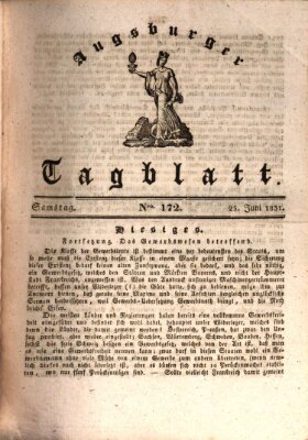 Augsburger Tagblatt Samstag 25. Juni 1831