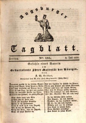 Augsburger Tagblatt Freitag 8. Juli 1831