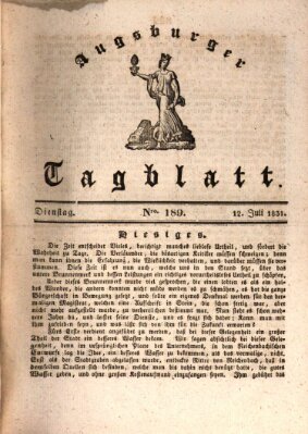 Augsburger Tagblatt Dienstag 12. Juli 1831