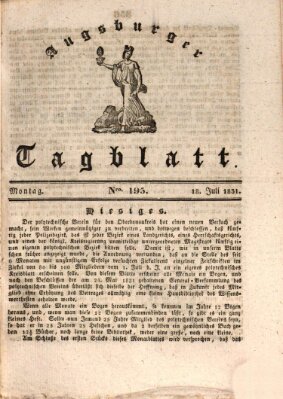 Augsburger Tagblatt Montag 18. Juli 1831