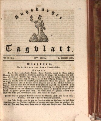 Augsburger Tagblatt Montag 1. August 1831