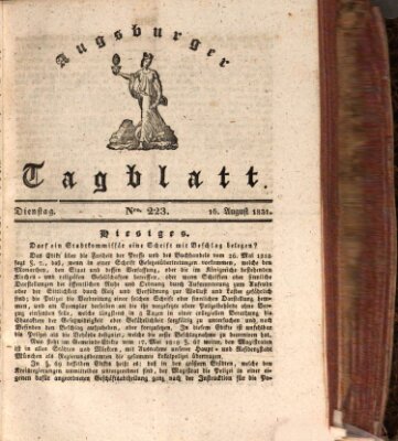 Augsburger Tagblatt Dienstag 16. August 1831