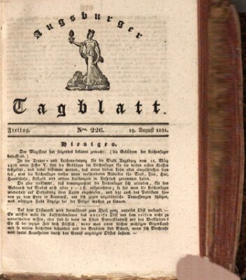 Augsburger Tagblatt Freitag 19. August 1831