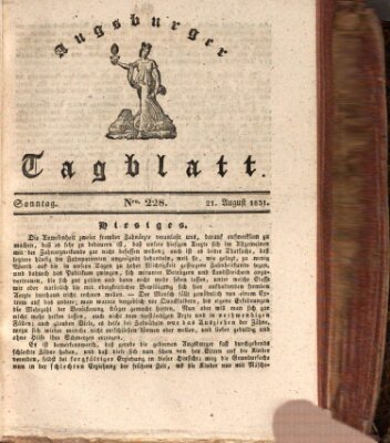 Augsburger Tagblatt Sonntag 21. August 1831