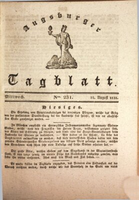 Augsburger Tagblatt Mittwoch 24. August 1831