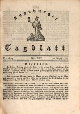 Augsburger Tagblatt Dienstag 30. August 1831