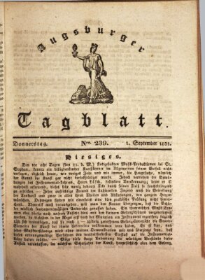 Augsburger Tagblatt Donnerstag 1. September 1831