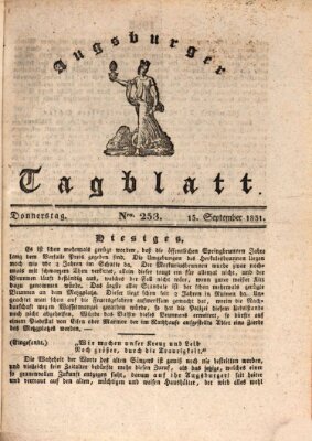 Augsburger Tagblatt Donnerstag 15. September 1831