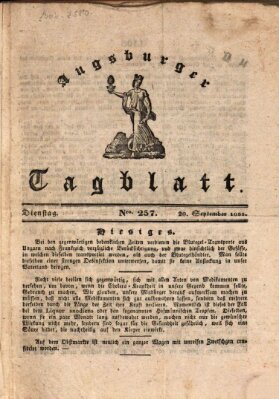 Augsburger Tagblatt Dienstag 20. September 1831