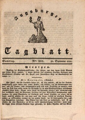 Augsburger Tagblatt Samstag 24. September 1831